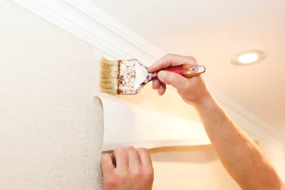Pose de papier peint à Villy — revêtements muraux et toiles de verre
